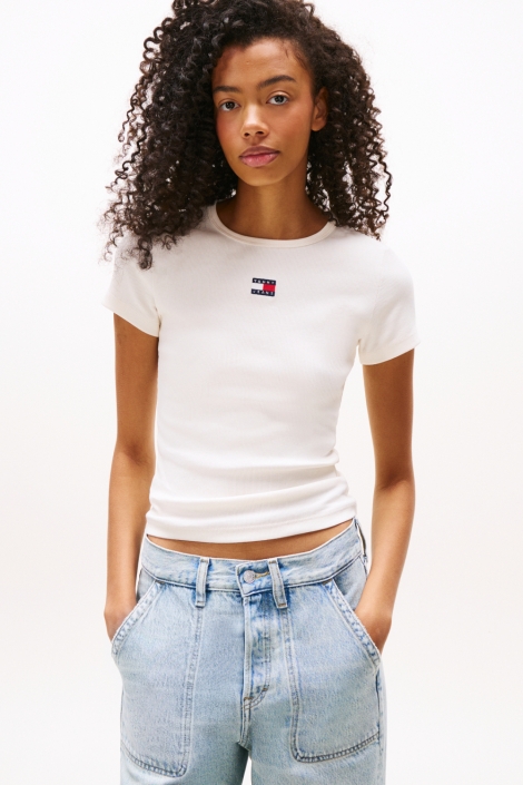 Tommy Jeans tjw slim badge rib t